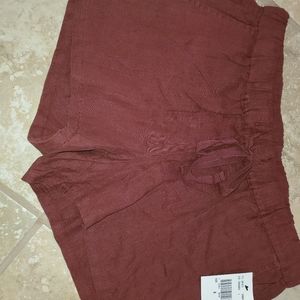 Roxanne drawstring linen short